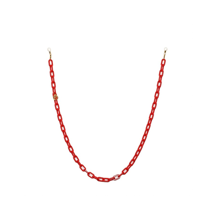 Accessori LINDA FARROW | Linda Farrow | Red Small Square Chain